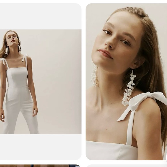 BHLDN THEIA Trinity white jumpsuit - Picture 2 of 4